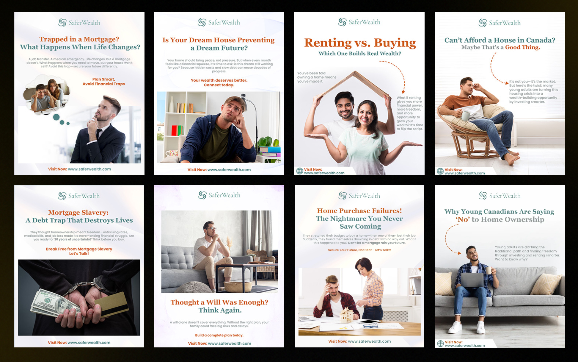Safer Wealth — Social Media Content Design — The Marketing Mavericks™