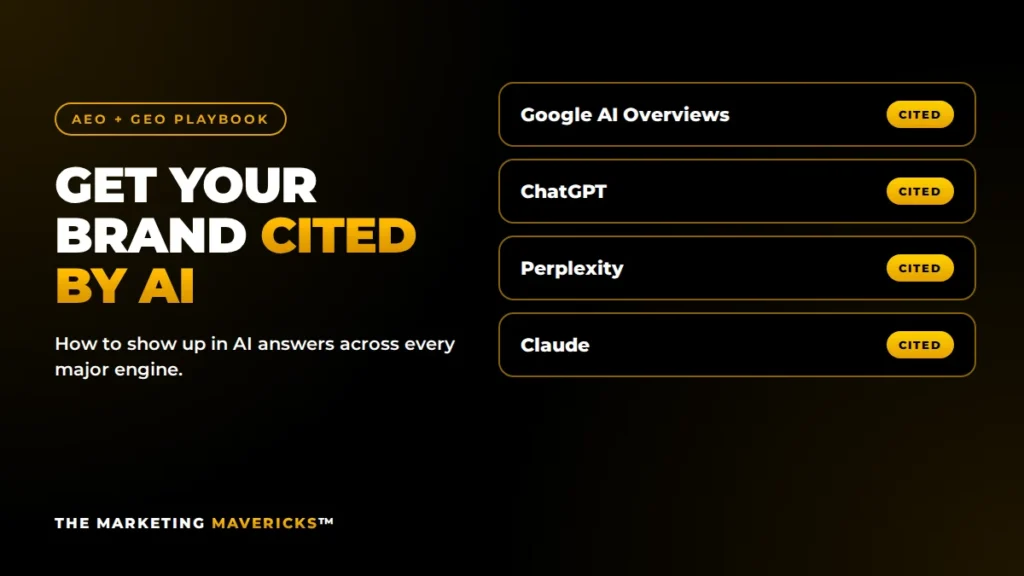 Get your brand cited by Google AI Overviews, ChatGPT, Perplexity and Claude