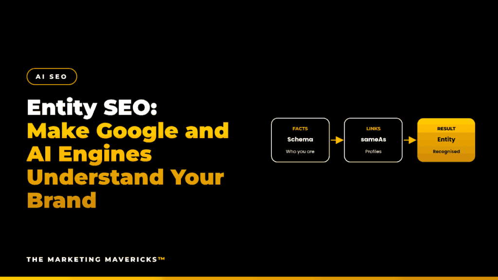 Entity SEO: schema and sameAs links make your brand a recognised entity