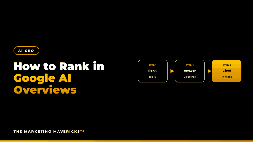 How to rank in Google AI Overviews: rank, answer clearly, get cited