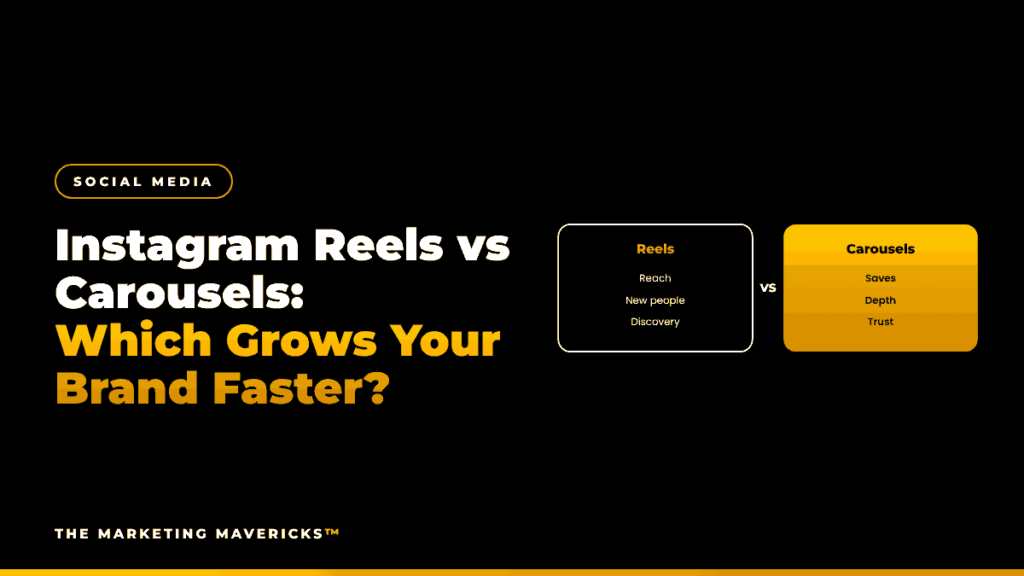 Instagram reels vs carousels: reach and discovery versus saves and trust
