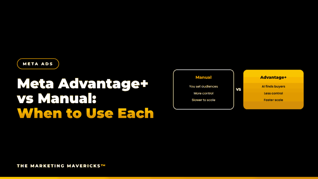 Meta Advantage+ vs manual campaigns: control versus AI-driven scale